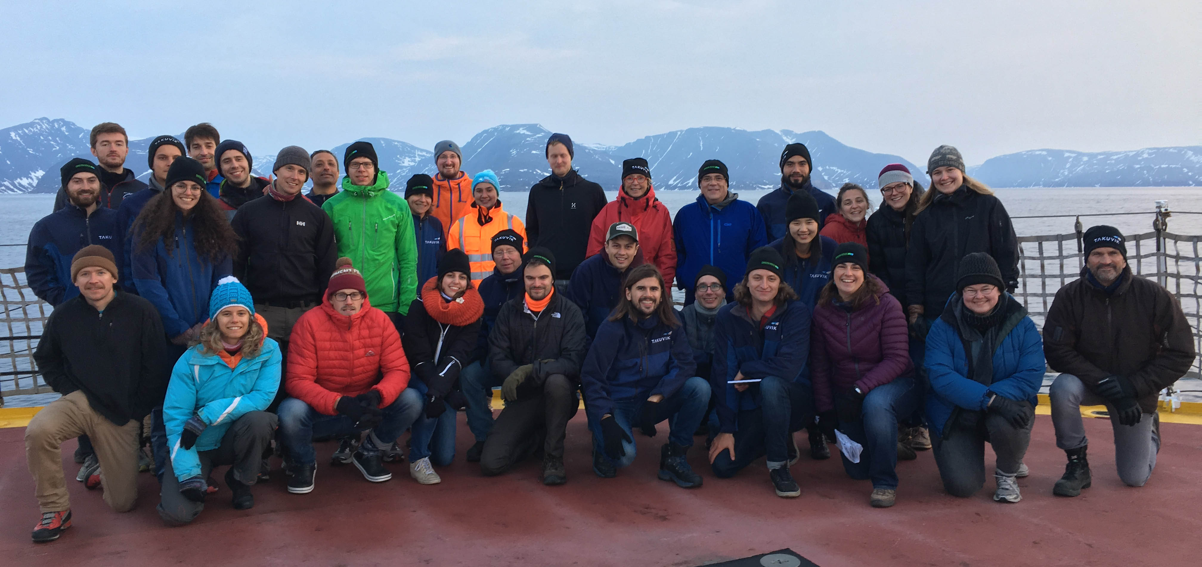 Scientific crew on the Amundsen - Sentinel North international phd school